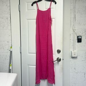 Pink Roxy Dress - Long Dress - Brand New - Spaghetti Strap Cute Size Medium